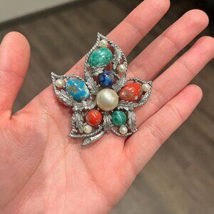 Vintage Sarah Coventry "Galaxy" (1962) Brooch Great Condition with Signed Brand